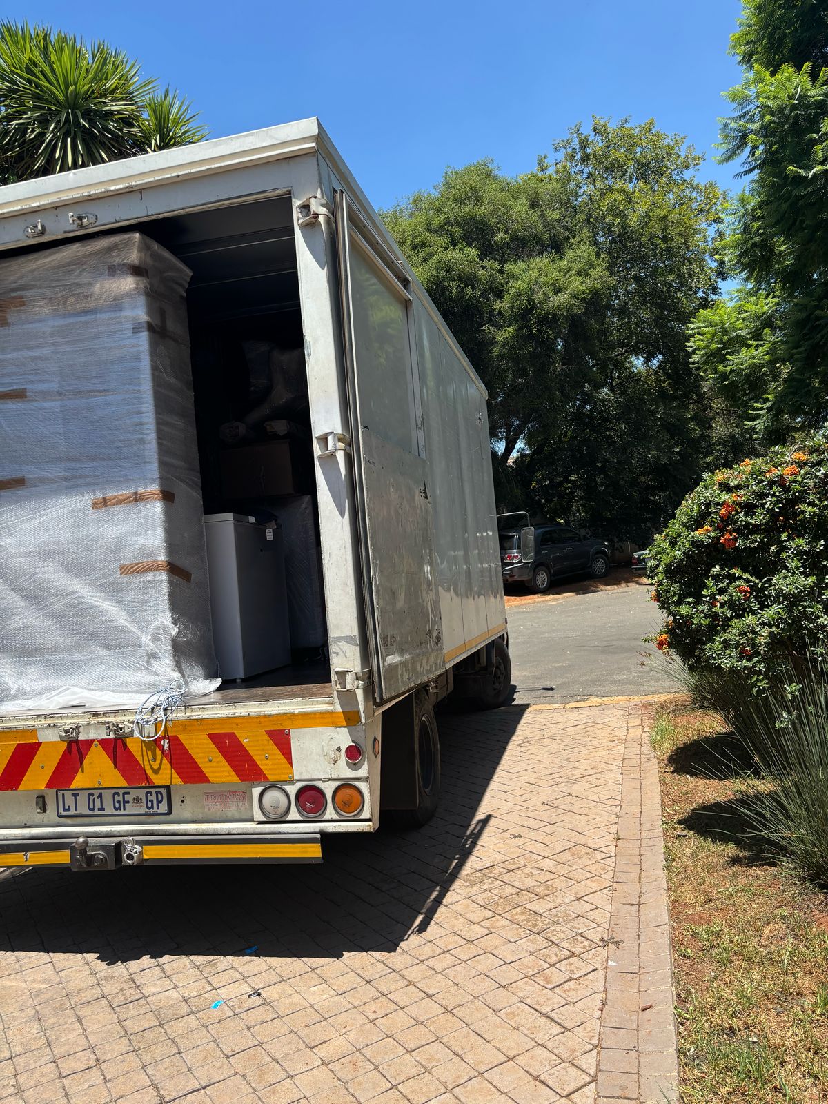 Long distance moving truck loaded for national relocation South Africa