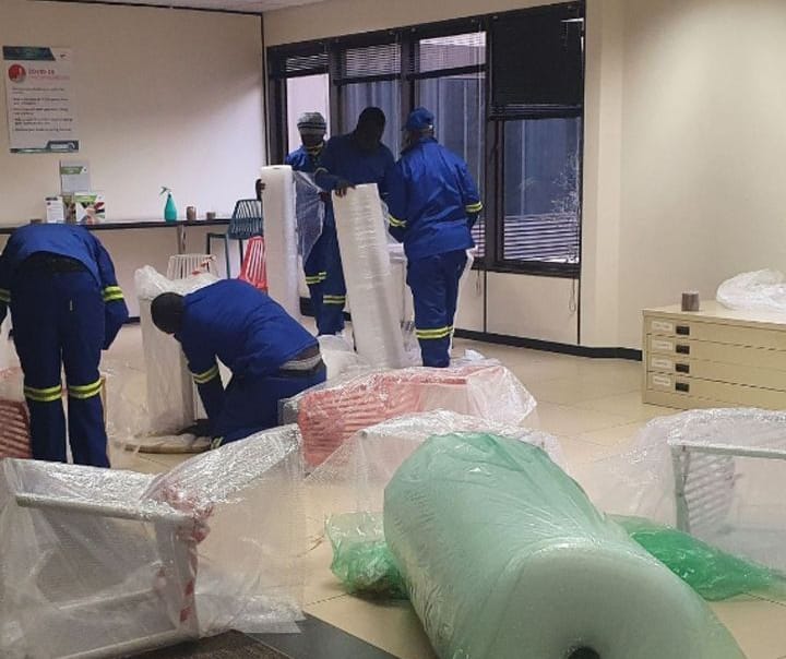 Efficient office furniture removal in Sandton business district