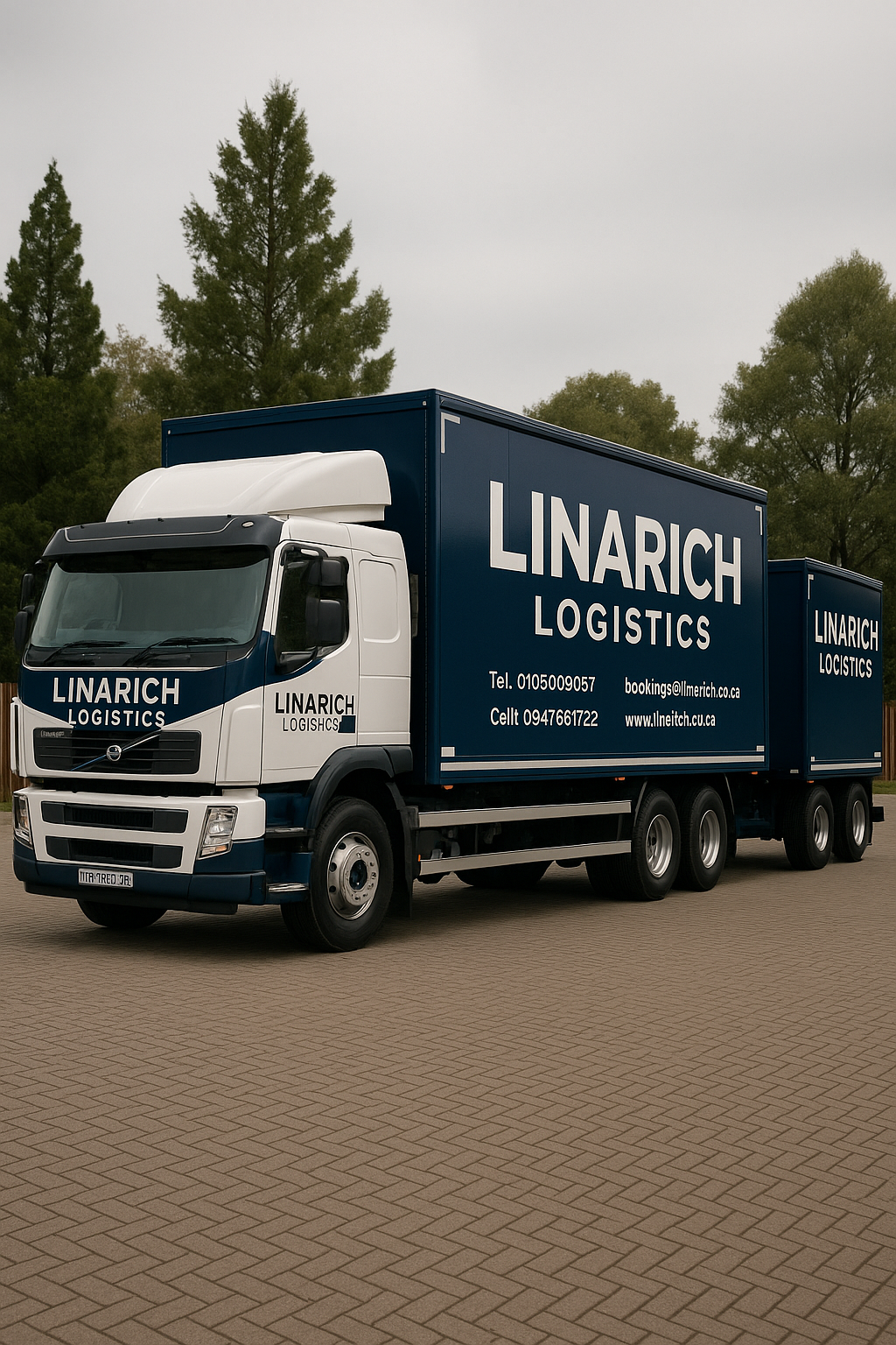 Linarich team securely loading a long-distance move truck in Johannesburg